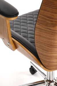 Fotel obrotowy - czarny - Velrio Halmar