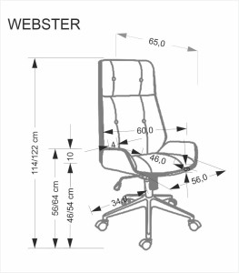 Fotel obrotowy - czarny - Elara Halmar