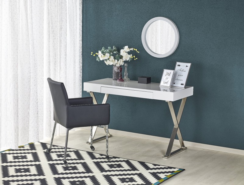 Biurko glamour białe 120 cm B31
