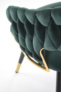 Krzesło - ciemny zielone - Savaro Meble skrzyniowe