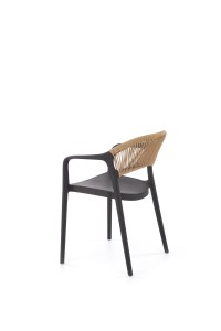 Krzesło - czarne - Veloro Meble skrzyniowe