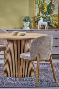 Stół 120 cm - naturalny - Earvo Meble skrzyniowe