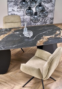 Stół 180 cm - czarny - Karvo Meble skrzyniowe