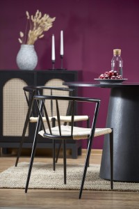 Stół 120 cm - czarny - Parvo Meble skrzyniowe