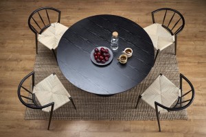 Stół 120 cm - czarny - Parvo Meble skrzyniowe