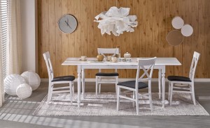 Stół 160 cm - biały - LentoX Meble skrzyniowe