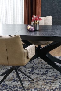 Stół 180 cm - czarny - HelioL Meble skrzyniowe