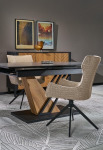 Stół 140 cm - czarny - Avero Meble skrzyniowe