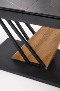 Stół 140 cm - czarny - Avero Meble skrzyniowe