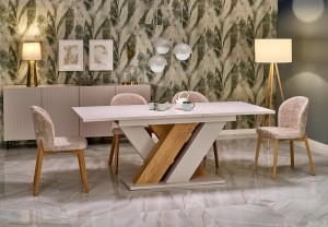 Stół 160 cm - drewniany - Helio Meble skrzyniowe