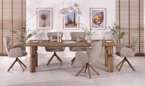 Stół 200 cm - drewniany - Ilaro Meble skrzyniowe