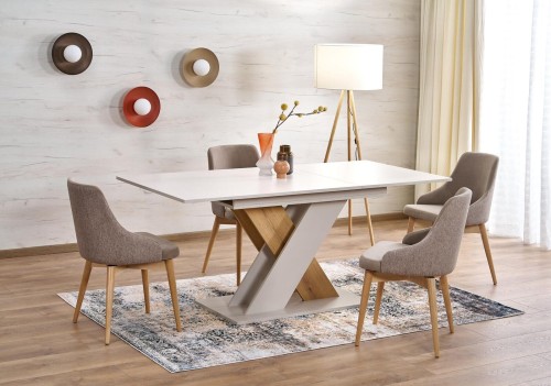 Stół 130 cm - kremowy - Mervan