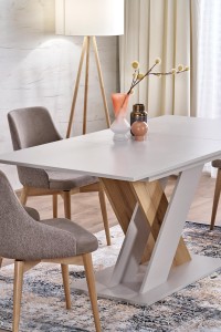 Stół 130 cm - kremowy - Mervan Meble skrzyniowe