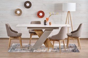 Stół 130 cm - kremowy - Mervan Meble skrzyniowe