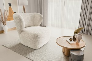 Fotel - beżowy - Juan Meble skrzyniowe