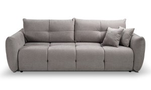 Sofa pikowana popielata 250 cm - Carlos Meble tapicerowane