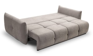 Sofa pikowana popielata 250 cm - Carlos Meble tapicerowane