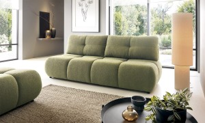 Kanapa przeszywana pikowana 210 cm - Flora Meble tapicerowane