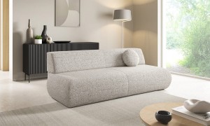 Sofa minimalistyczna 210 cm - beżowa - Rodrigo Meble tapicerowane