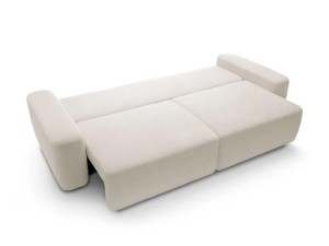 Sofa rozkładana nowoczesna 260 cm beżowa - Mara Meble tapicerowane