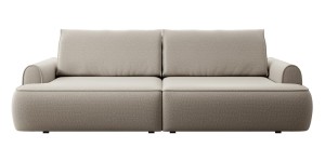 Sofa z dużą funkcją spania beżowa 250 cm - Geno Meble tapicerowane