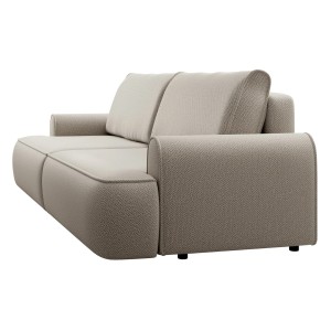 Sofa z dużą funkcją spania beżowa 250 cm - Geno Meble tapicerowane