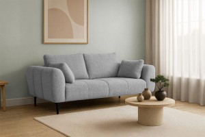 Sofa 190 cm z funkcją spania szara - Gatta Meble tapicerowane