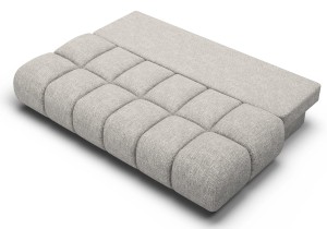 Kanapa pikowana rozkładana szara - Elano Meble tapicerowane