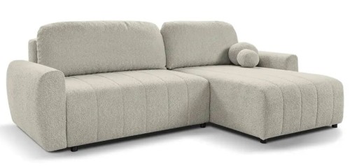 Narożnik 260 x 160 beżowy z funkcją spania - Carmen