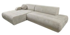 Narożnik rozkładany 280 x 180 beżowy - Verro