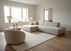 Narożnik rozkładany 280 x 180 beżowy - Verro Meble tapicerowane