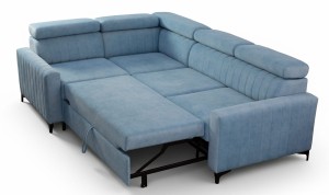 Narożnik 250 x 180 cm z funkcją spania - Riven Meble tapicerowane