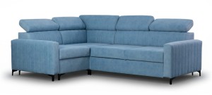 Narożnik 250 x 180 cm z funkcją spania - Riven Meble tapicerowane