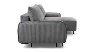 Narożnik mały 215 x 150 cm grafitowy - Nita Meble tapicerowane