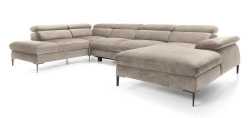 Narożnik duży U 350 x 214 cm - beżowy - Elon U