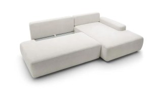 Narożnik z funkcją spania i pojemnikiem beżowy - Mara Meble tapicerowane