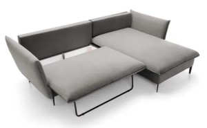 Narożnik rozkładany 260 x 170 cm z poduszkami - Flow Meble tapicerowane