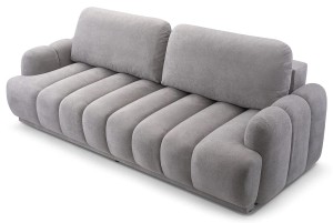 Kanapa nowoczesna pikowana 240 cm szara - Briel Meble tapicerowane