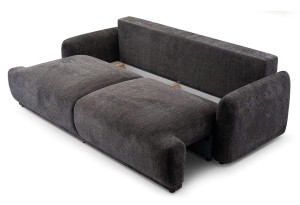 Sofa rozkładana 240 cm grafitowa - Lona Meble tapicerowane