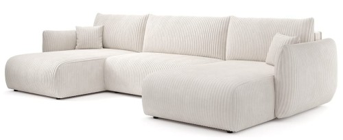 Narożnik beżowy nowoczesny w kształcie U - Pedro