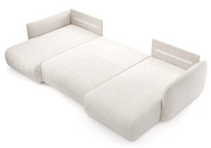 Narożnik beżowy nowoczesny w kształcie U - Pedro Meble tapicerowane