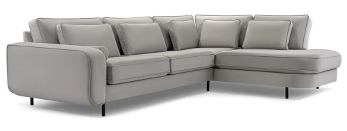 Narożnik nowoczesny 320 x 230 cm popielaty - Pilar