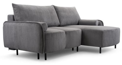 Narożnik mały 215 x 150 cm grafitowy - Nita