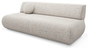 Sofa minimalistyczna 210 cm - beżowa - Rodrigo Meble tapicerowane
