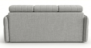 Kanapa popielata z pikowanym siedziskiem i rozkładana Ceres Flat Meble.Expert