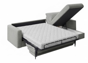 Narożnik z funkcją spania 260 cm beżowy - Dante Mini Meble tapicerowane