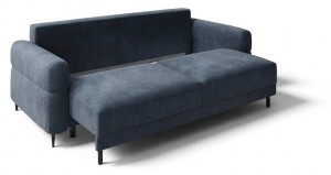 Kanapa brązowa 230 cm z funkcją spania - Cordina Meble tapicerowane