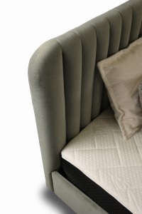 Łóżko tapicerowane zielone z pojemnikiem 160x200 - Marea Meble tapicerowane