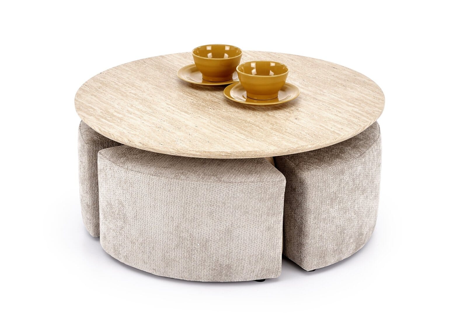 Ława 80 cm - beżowa - Celrio Meble skrzyniowe