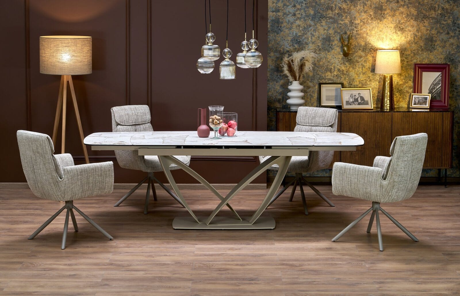 Stół 160 cm - beżowy - Gevro Meble skrzyniowe